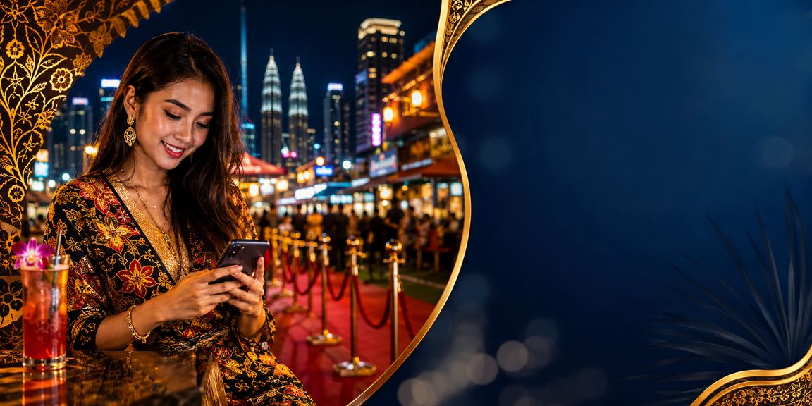Suasana pertaruhan meja kasino di Kuala Lumpur dengan pakaian batik intermiami888